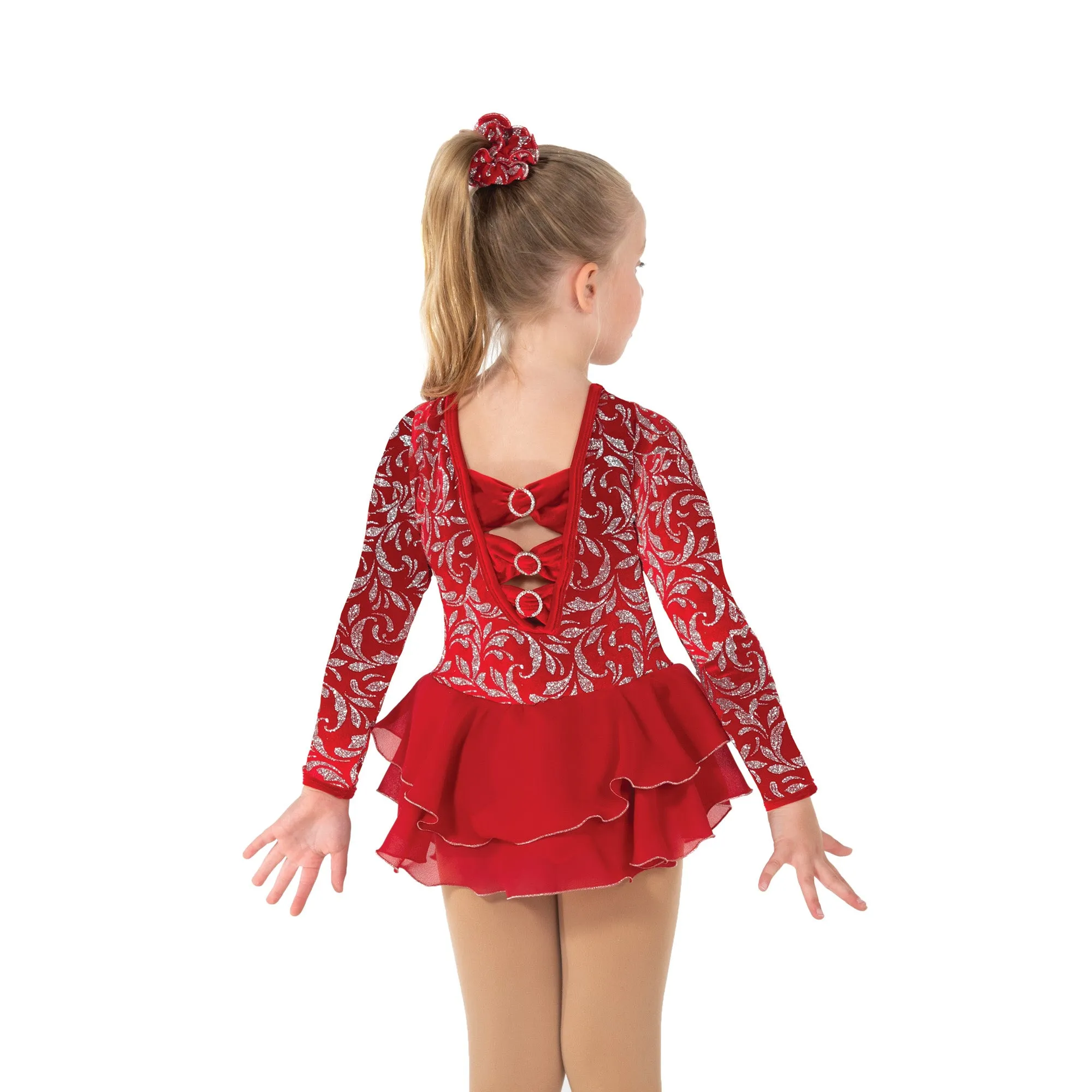 129 Crimson Bows Dress