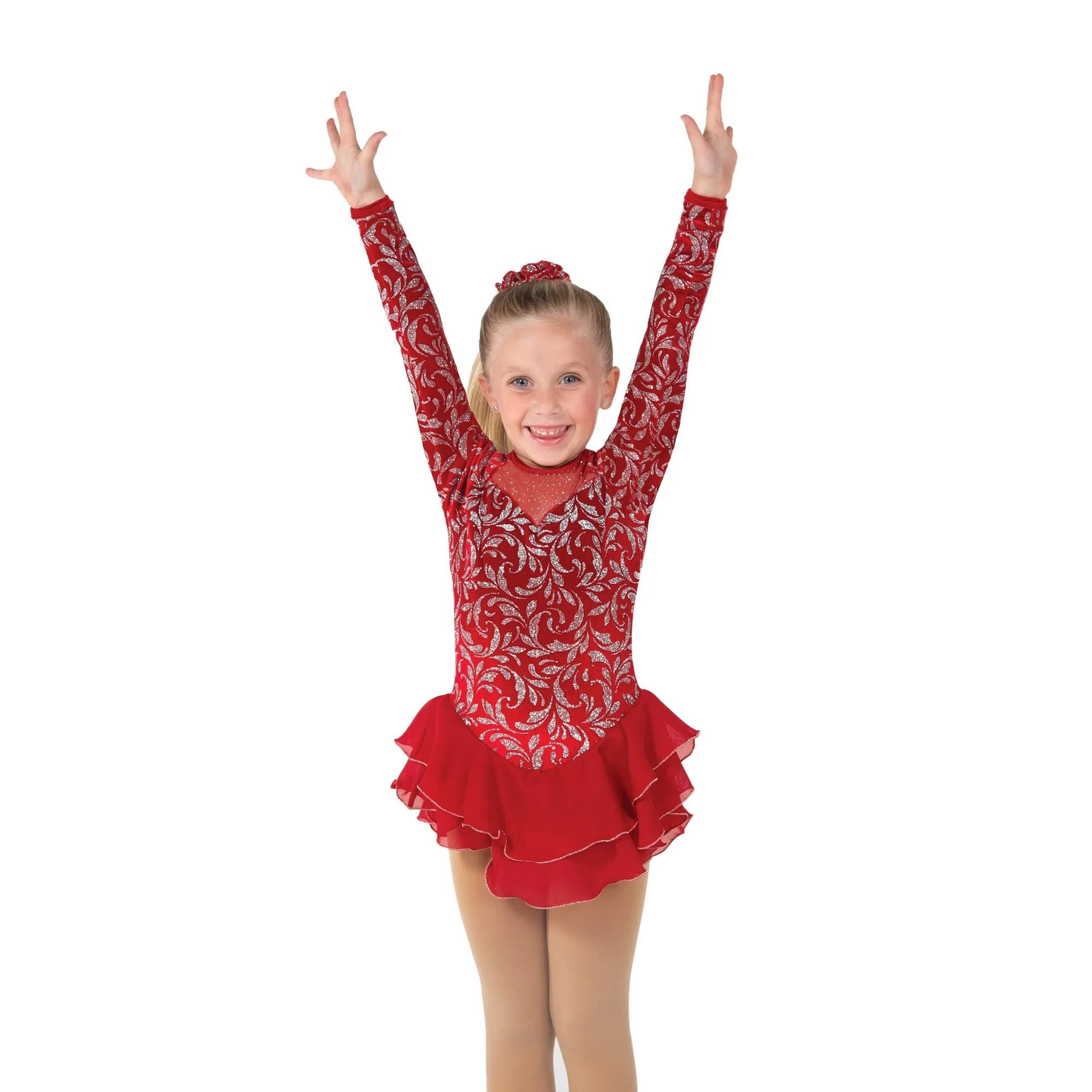129 Crimson Bows Dress