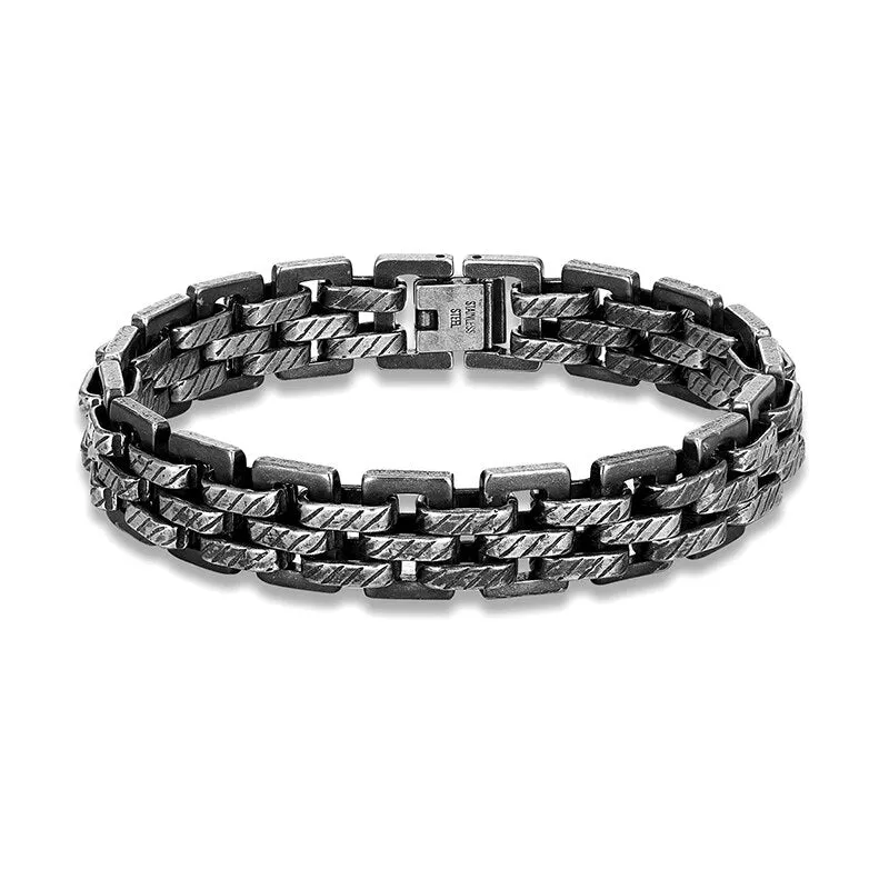 13.5mm Men Bracelets Vintage Chain