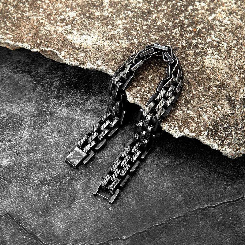 13.5mm Men Bracelets Vintage Chain