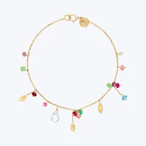 18K Gold Romantic World Mixed Bead Bracelet