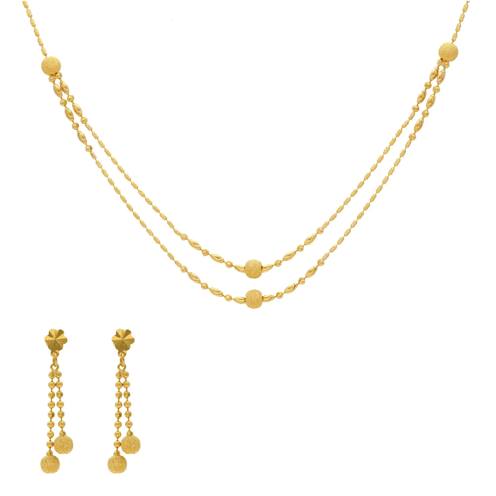22K Yellow Gold Pristine Jewelry Set