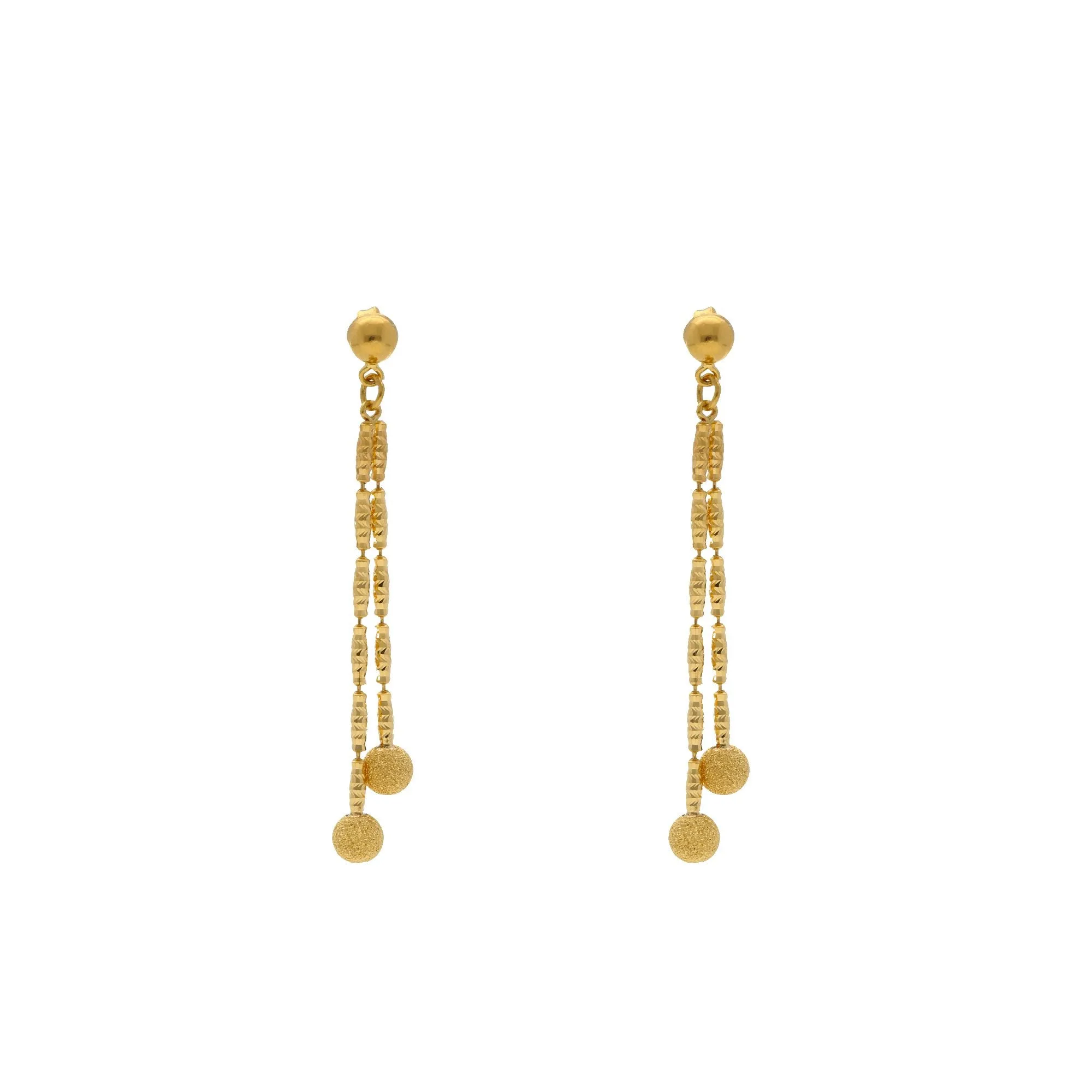 22K Yellow Gold Singapore set with Earrings