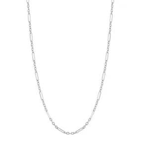 9ct White Gold Multi-Link Necklace GN381
