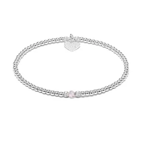 Annie Haak Silver Aster Crystal Bracelet 17cm