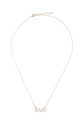 Ball Texture "Love" Necklace