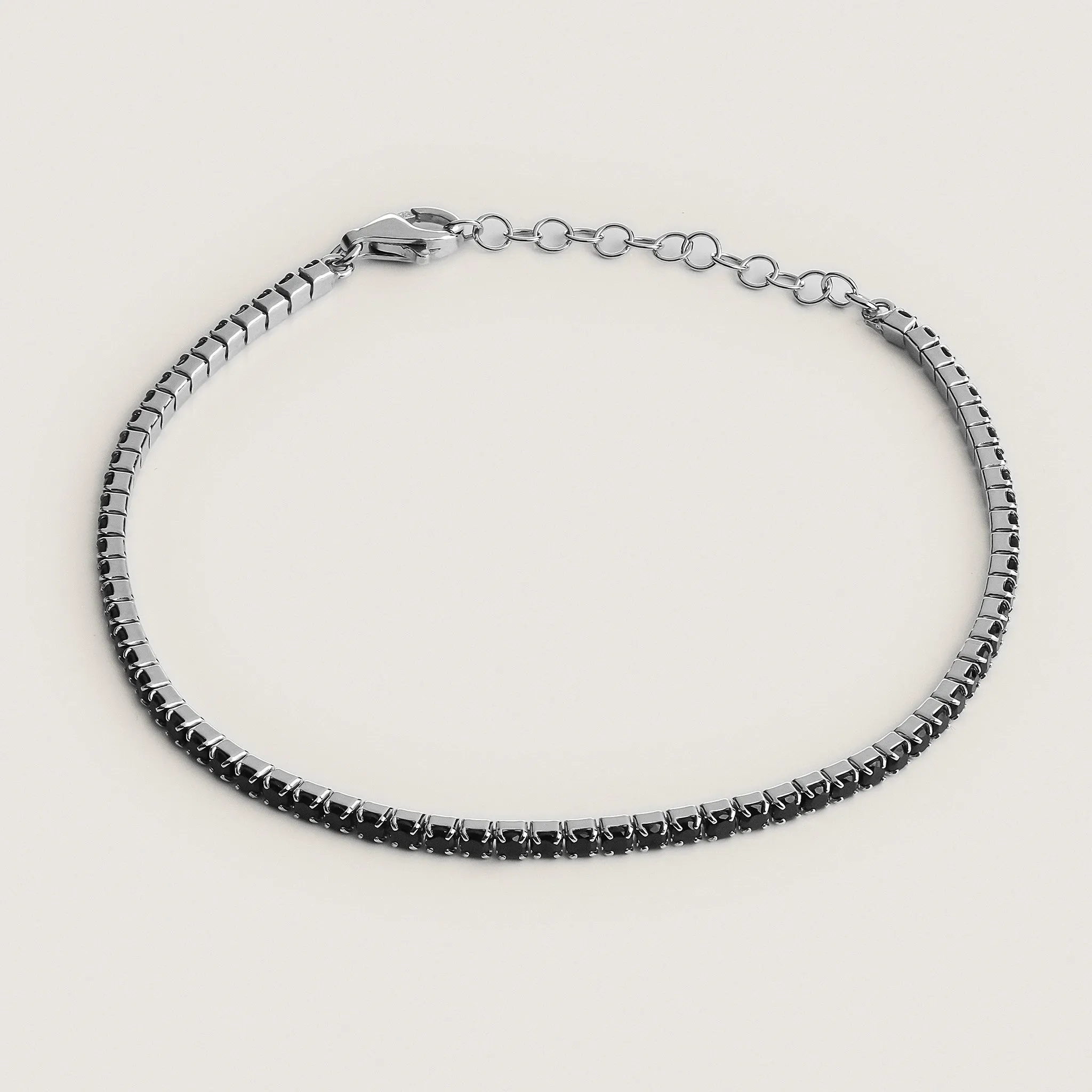 Black Stone Tennis Marina Bracelet
