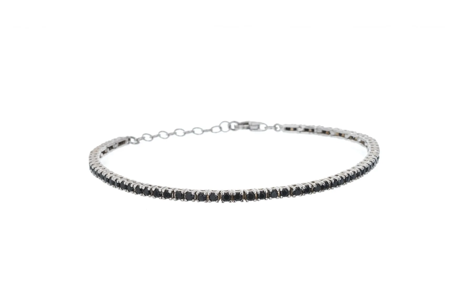 Black Stone Tennis Marina Bracelet