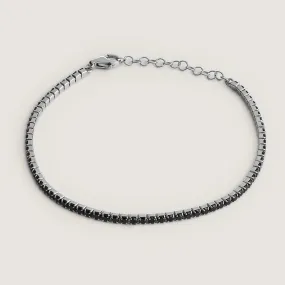Black Stone Tennis Marina Bracelet