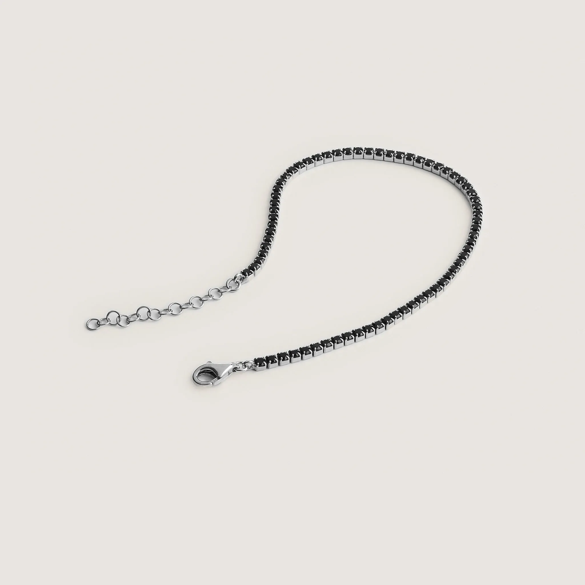 Black Stone Tennis Marina Bracelet