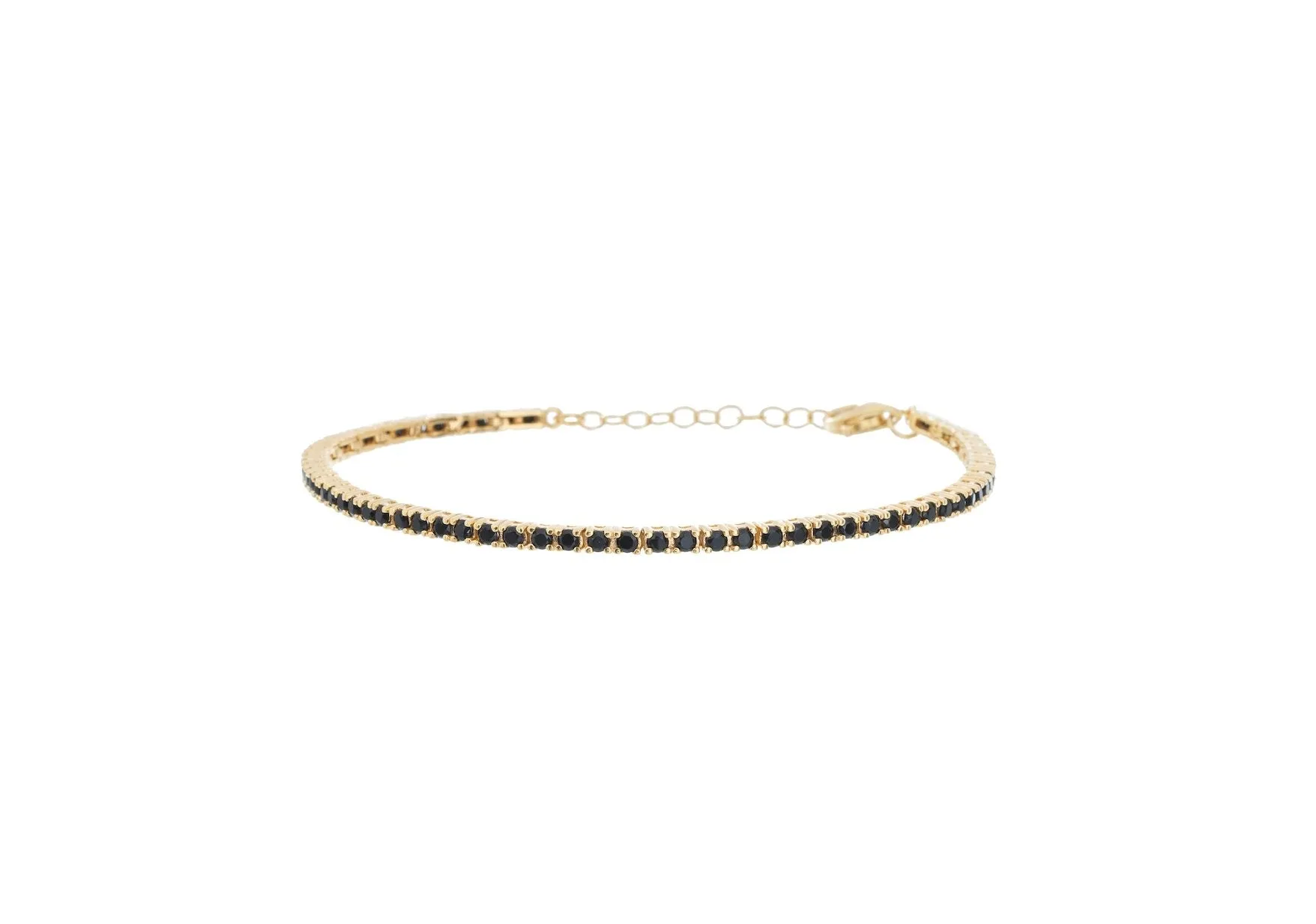 Black Stone Tennis Marina Bracelet