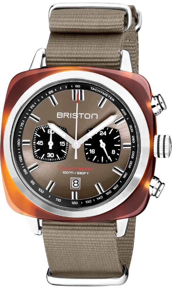 BRIS Watch Clubmaster Classic SpORSt Grey Taupe