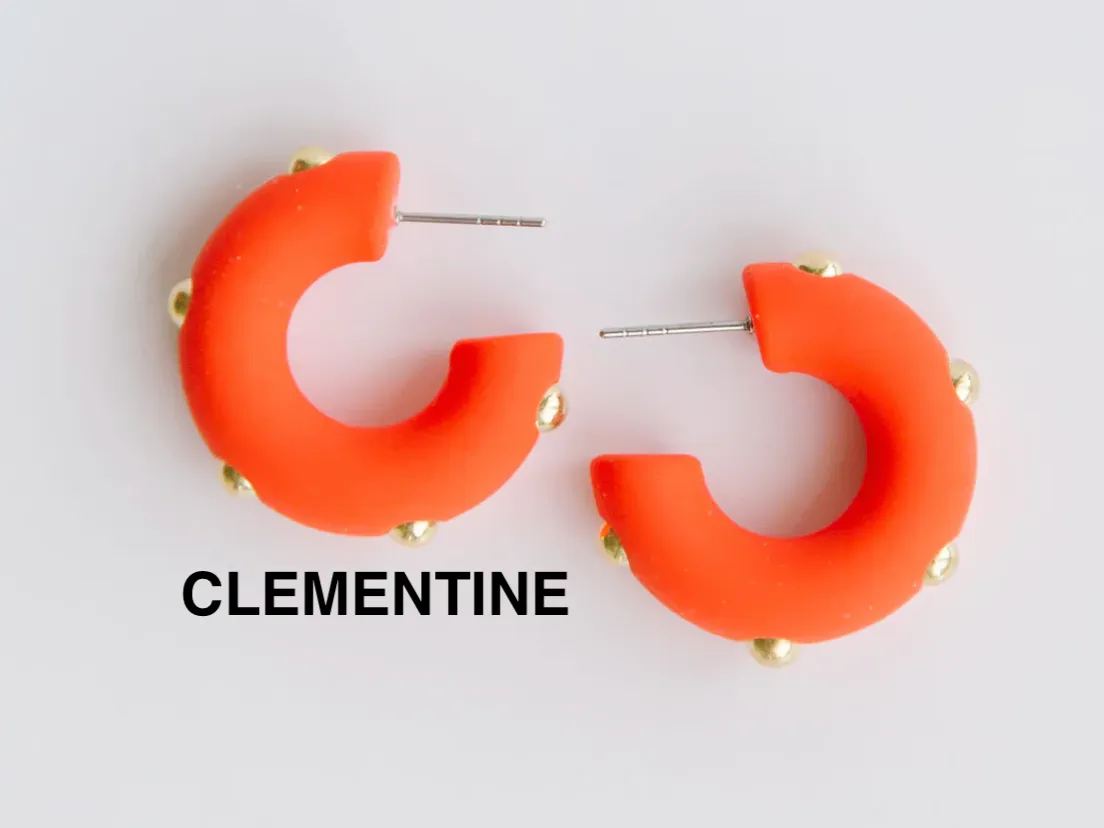 Candace Hoop Earrings In Small Medium Or Large