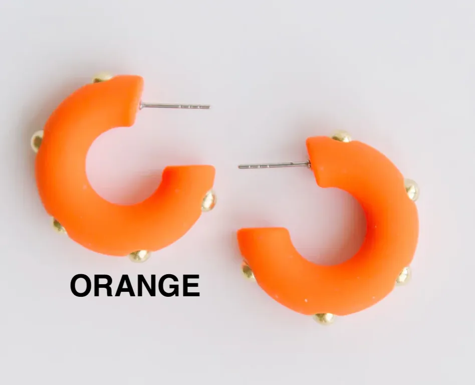 Candace Hoop Earrings In Small Medium Or Large