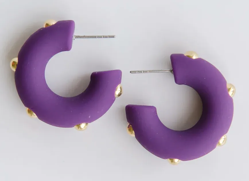 Candace Hoop Earrings In Small Medium Or Large