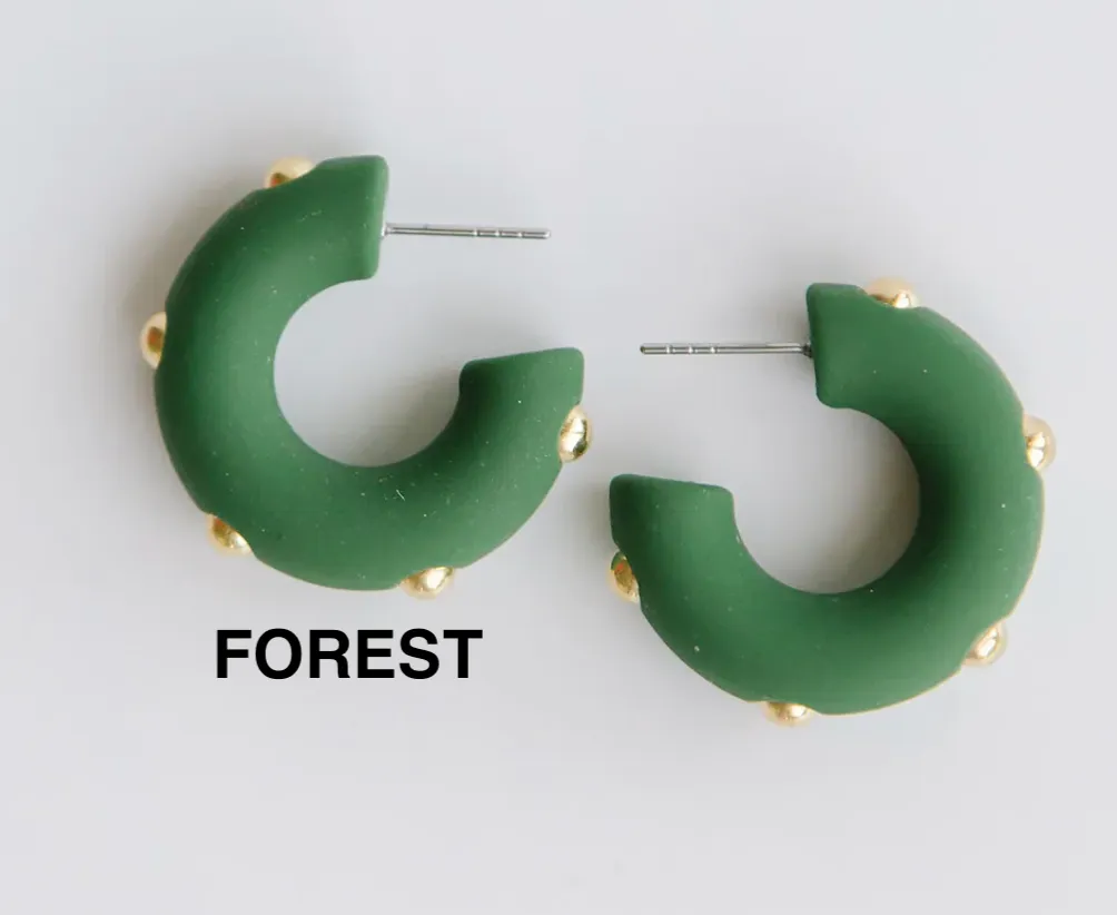 Candace Hoop Earrings In Small Medium Or Large