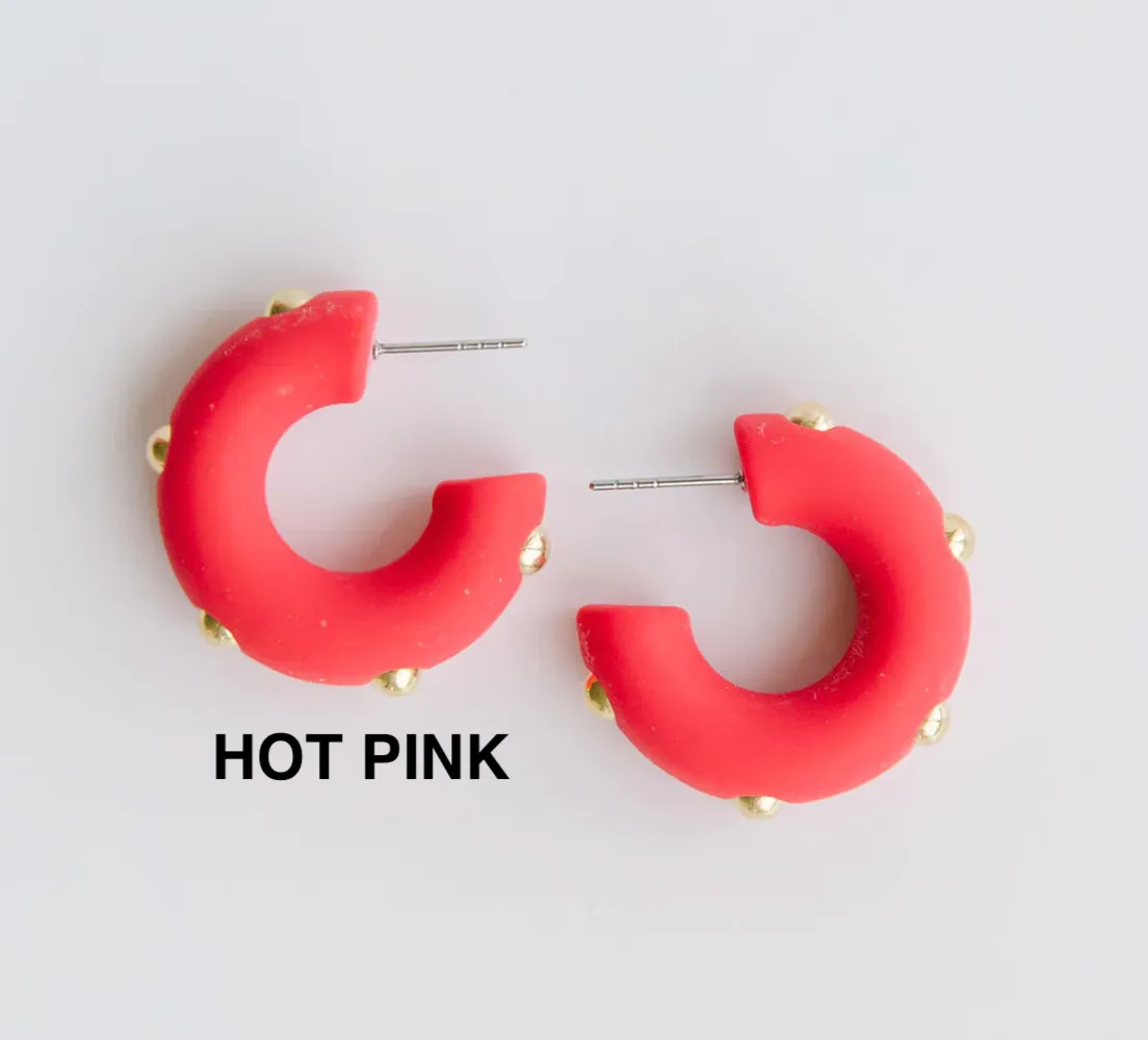 Candace Hoop Earrings In Small Medium Or Large
