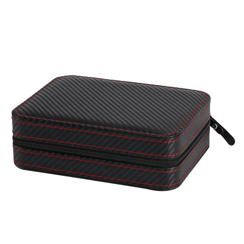 Carbon Fiber Watch Case for 4 Watches
