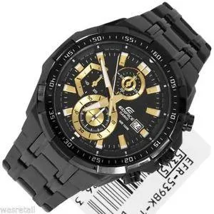 Casio Edifice EFR-539BK-1AV Black Stainless Steel