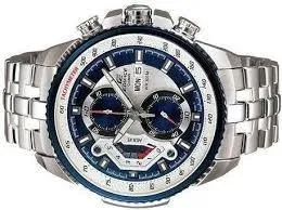 Casio Edifice Men's watch EF-558-2AV Day-Date Blue Classic Chronograph