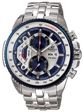 Casio Edifice Men's watch EF-558-2AV Day-Date Blue Classic Chronograph