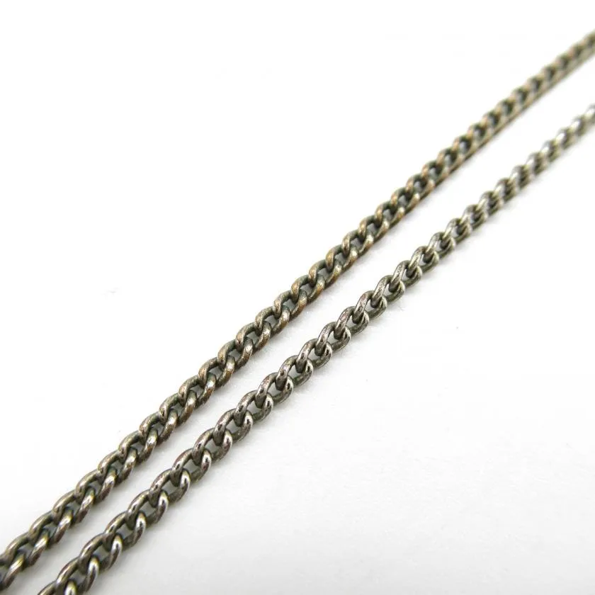 Chanel Silver Plated Necklace Silver