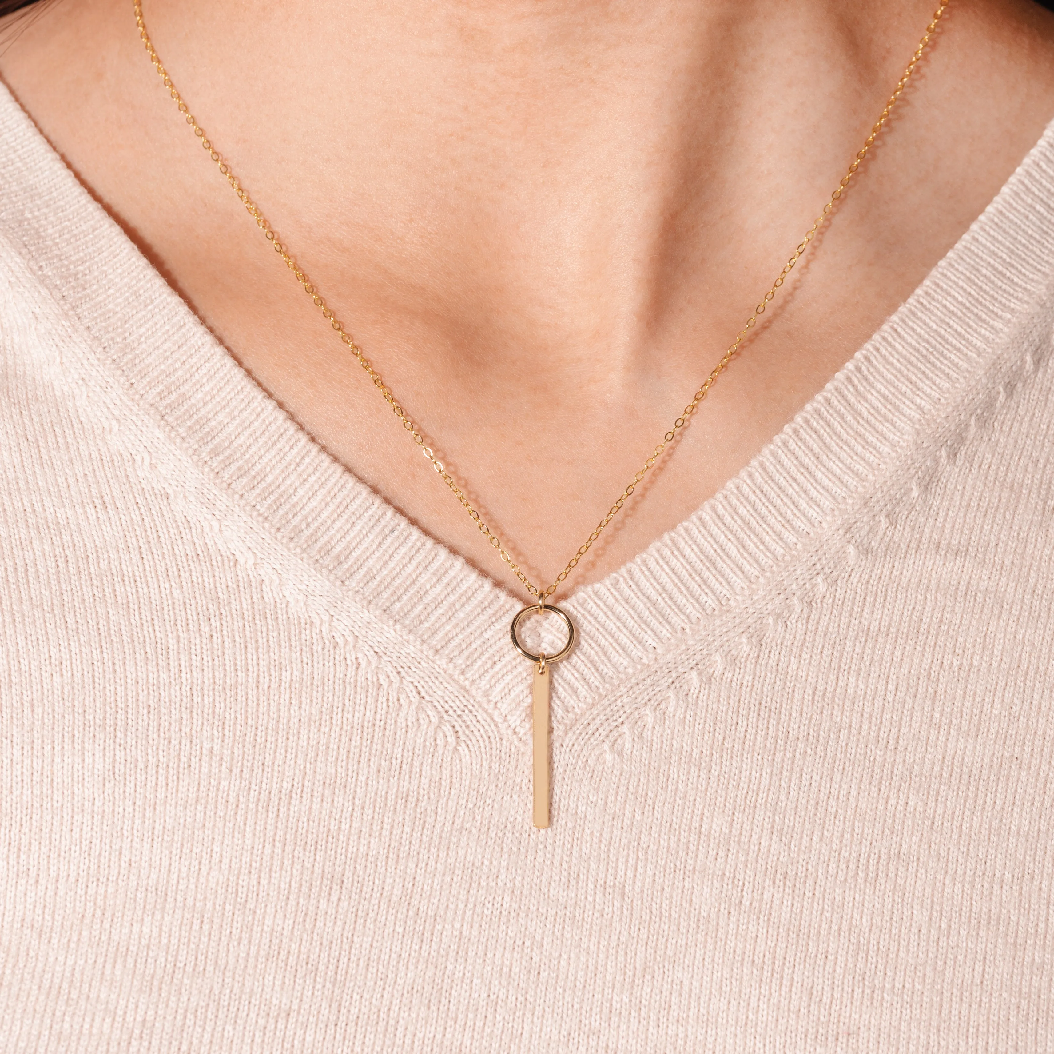 Circle Bar Necklace