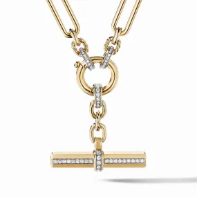David Yurman Lexington Chain Necklace in 18k Yellow Gold with Diamonds, 20 inches