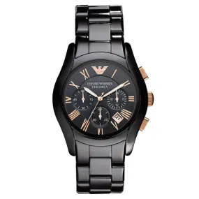 Emporio Armani AR1410 MAN's Rose Gold Chronograph Watch