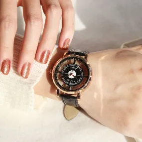 Fashion Women's Luxury Unique Stylish Double Hollow Casual Quartz Watches