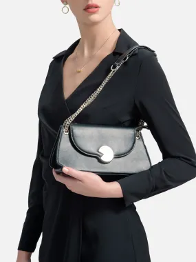 Faux Leather Shoulder Bag