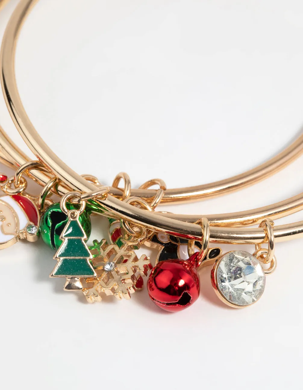 Festive Gold Charm Bangles