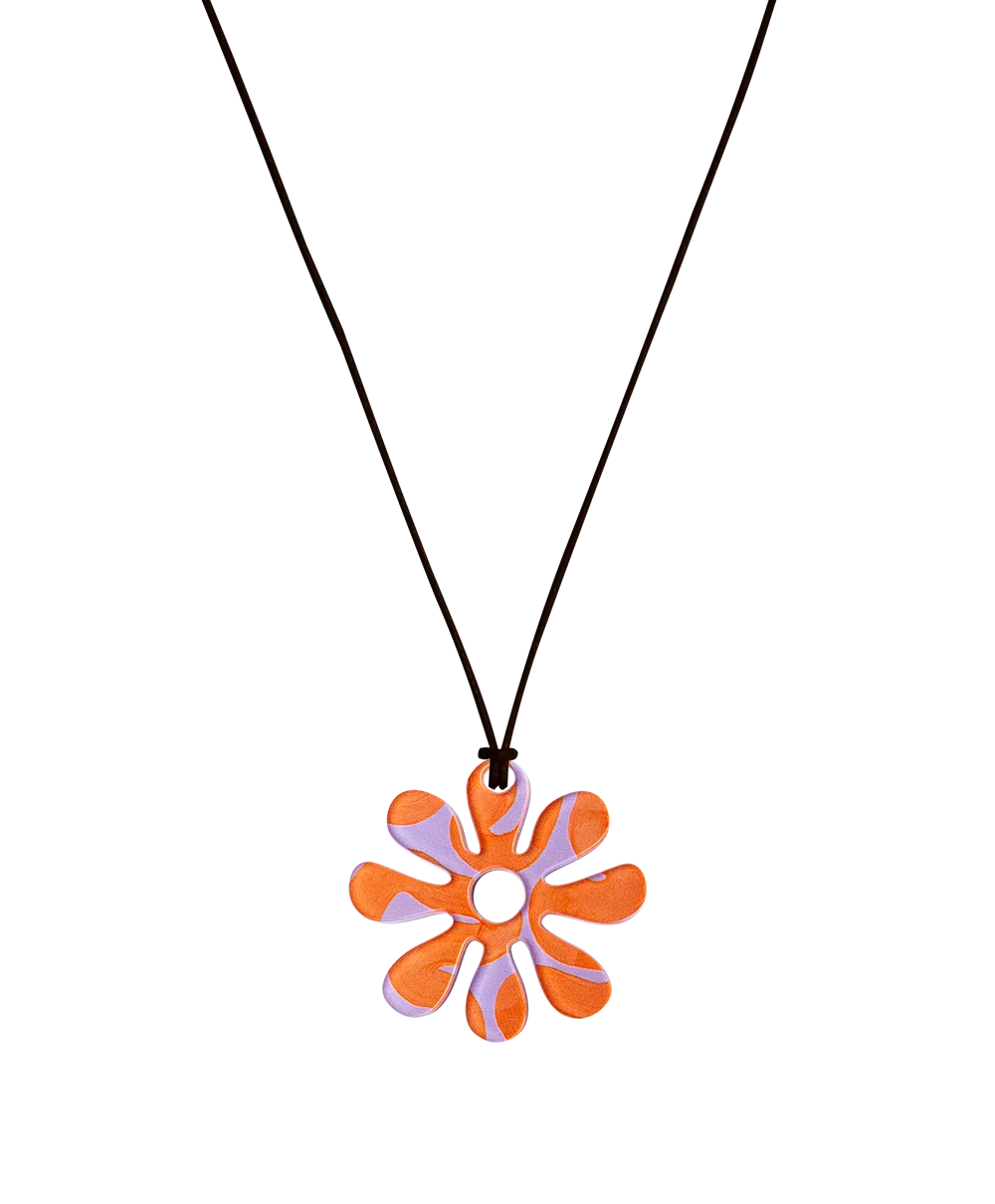 Fleurie La Danseuse Orange Necklace