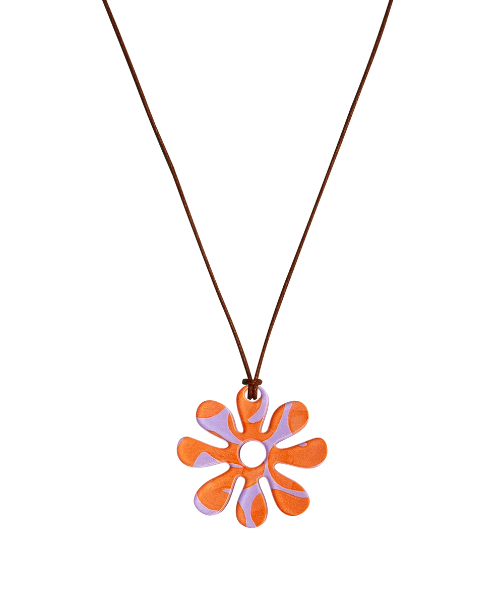 Fleurie La Danseuse Orange Necklace