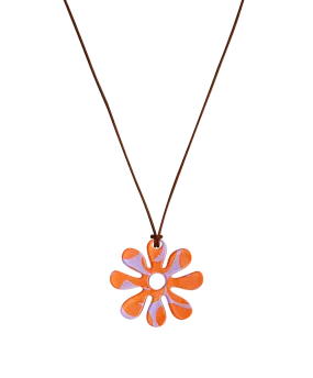 Fleurie La Danseuse Orange Necklace