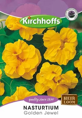 Flower Seed - Nasturtium Golden Jewel