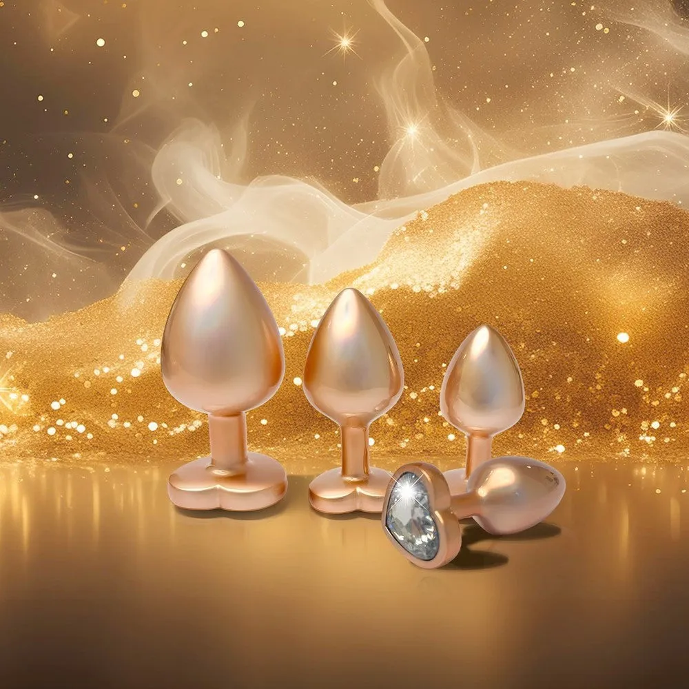 Gleaming Love Pearl Gold Plug korek analny L