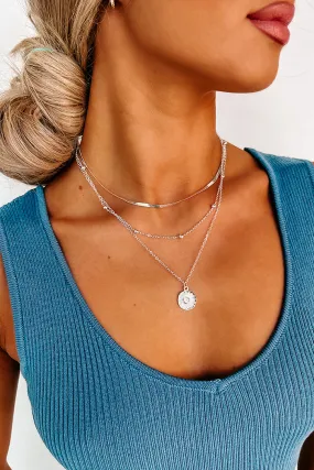 Gleaming Moments Layered Necklace (Silver)
