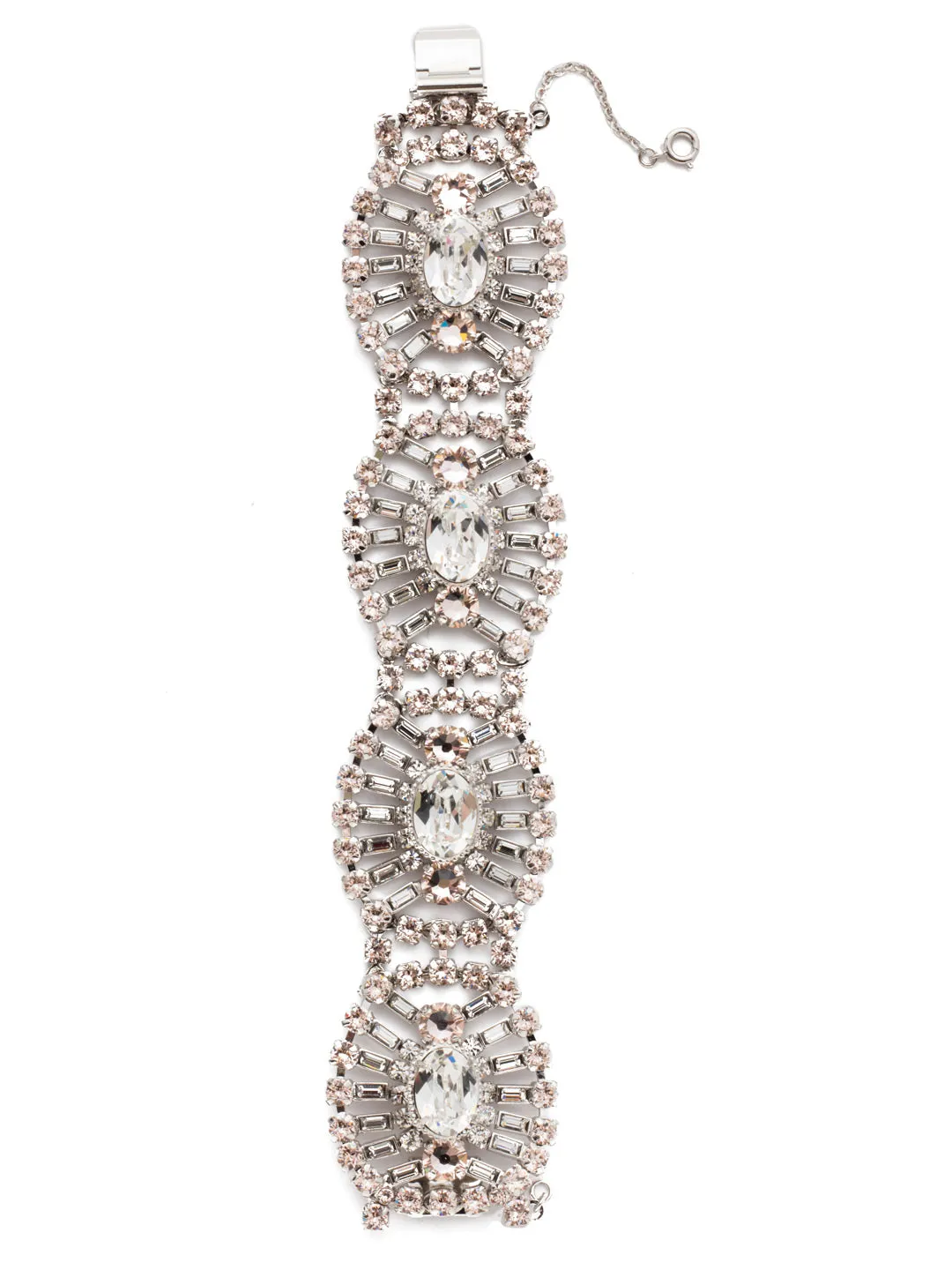 Gleaming Oval Layered Bracelet - BBZ48RHPLS