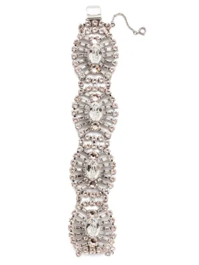 Gleaming Oval Layered Bracelet - BBZ48RHPLS