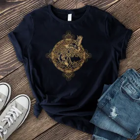 Gleaming Raven Mandala T-Shirt