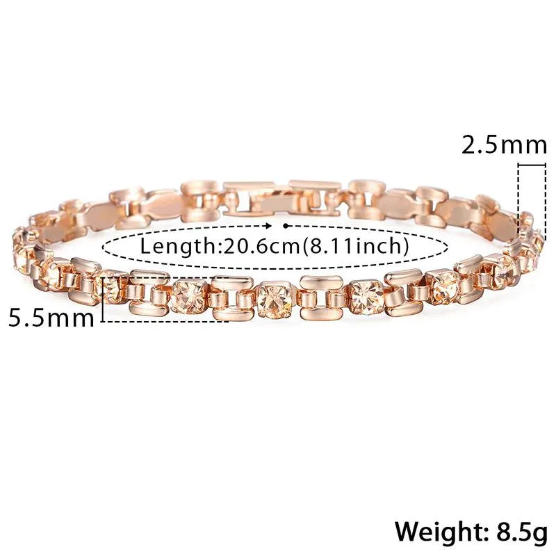 Gleaming Rhinestone Adorned Bracelet