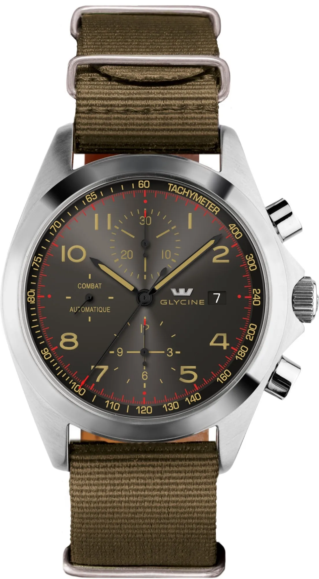 Glycine Watch Combat Chronograph Green