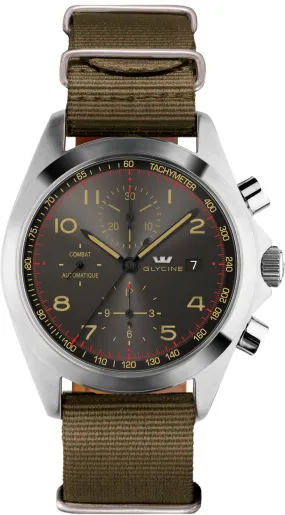 Glycine Watch Combat Chronograph Green