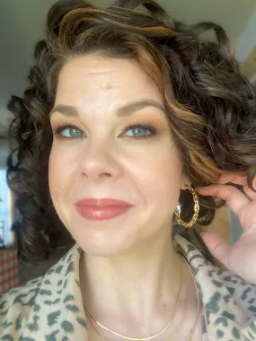 Gold Chain Link Hoop Earrings