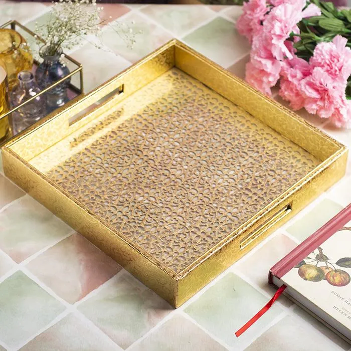 Handcrafted Gleaming Serving Tray