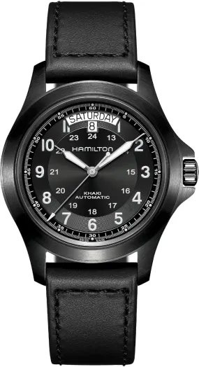 HML Watches Khaki Field King Auto Full Black