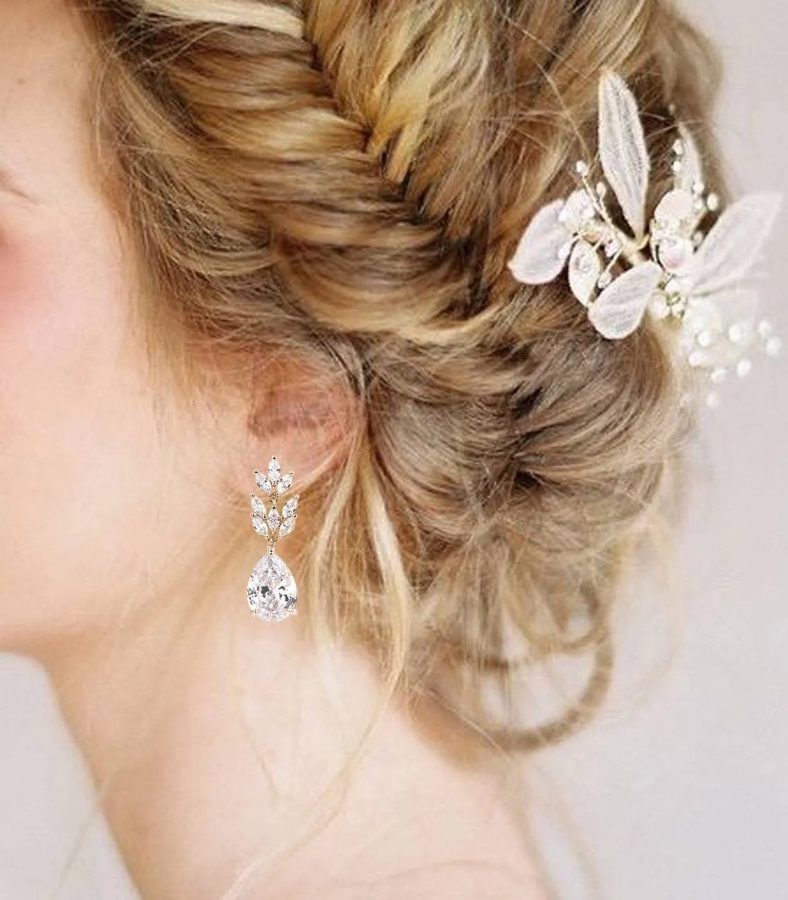 Jennifer - Crystal Bridal Necklace Set