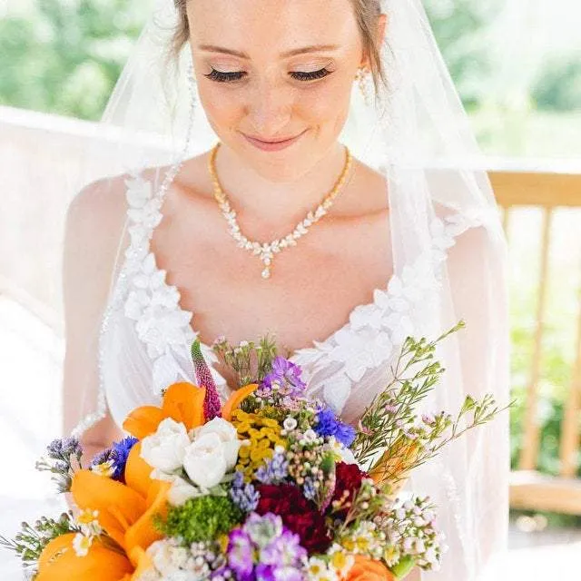 Jennifer - Crystal Bridal Necklace Set