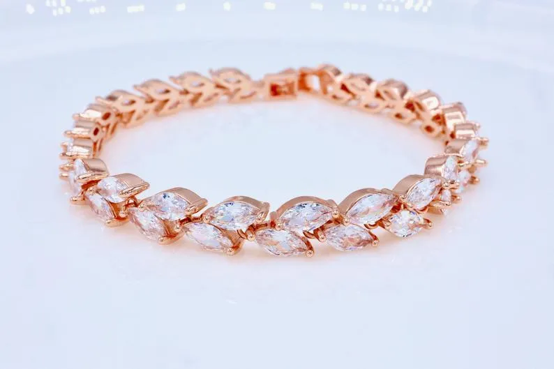 Jennifer - Crystal Bridal Necklace Set
